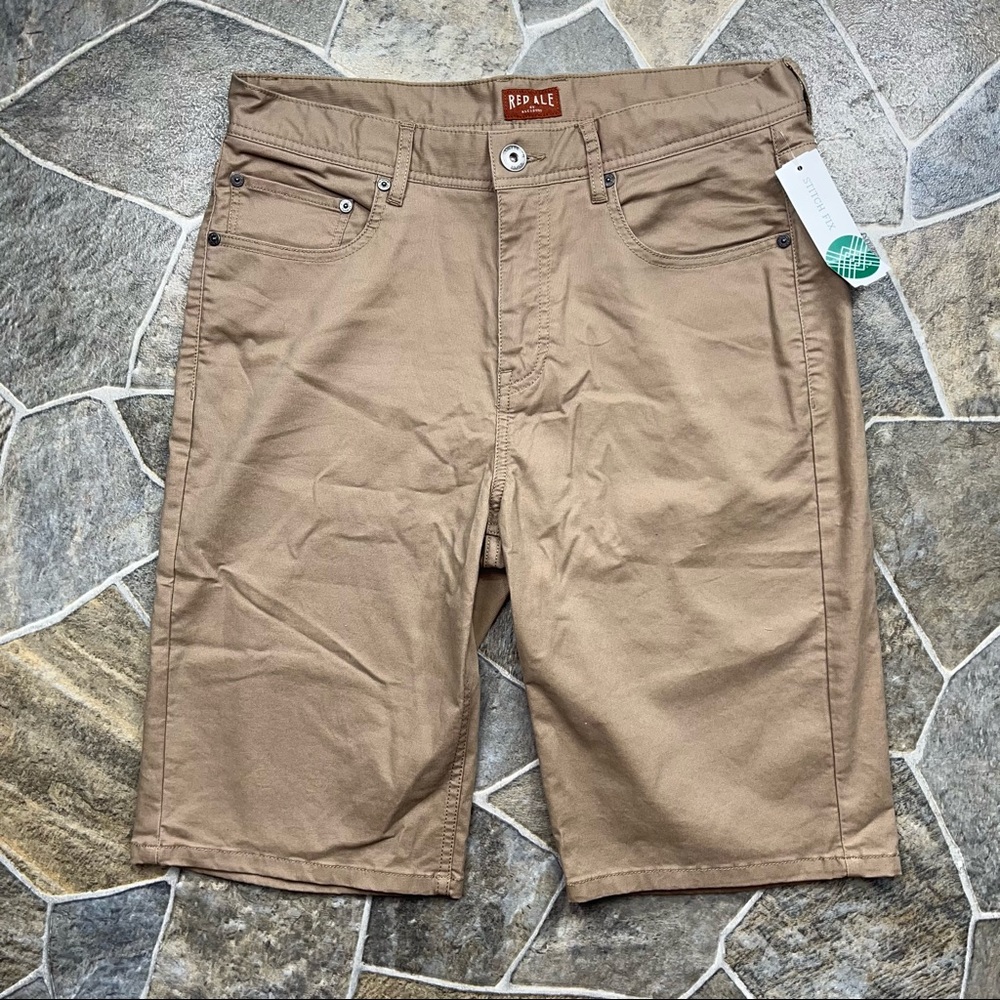 Red Ale by Alesbury Bedford Cord Shorts